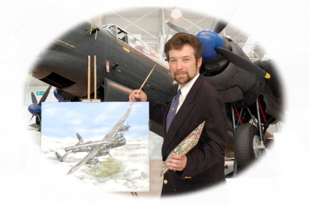Artist Steve Harper , the honorary Patron of Shuttleworth