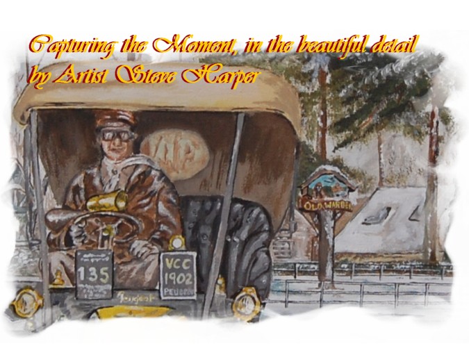 Detail of the painting by Artist Steve Harper (c) Harper Design